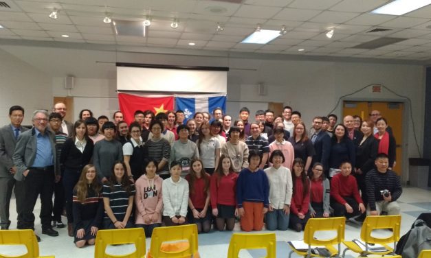 Des étudiants chinois en visite à l’Académie Antoine-Manseau