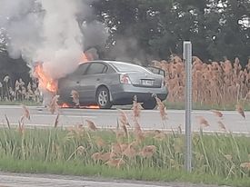 Incendie de véhicule sur la 40