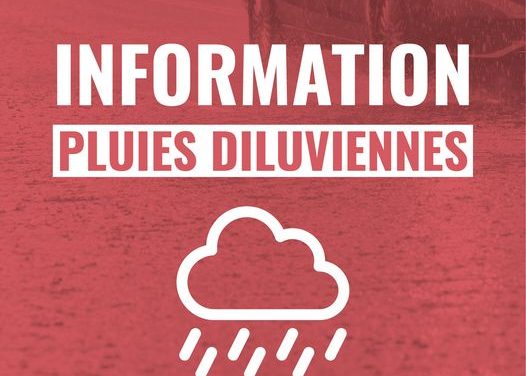Pluies diluviennes du 13 septembre – Information aux citoyens