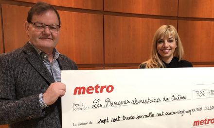 METRO remet près de 35 000 $ à Moisson Lanaudière