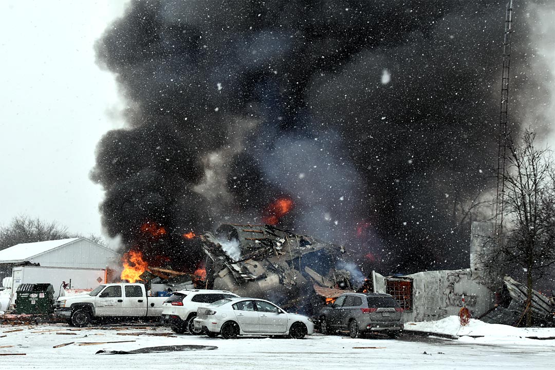 Violente explosion à SaintRochdel’Achigan