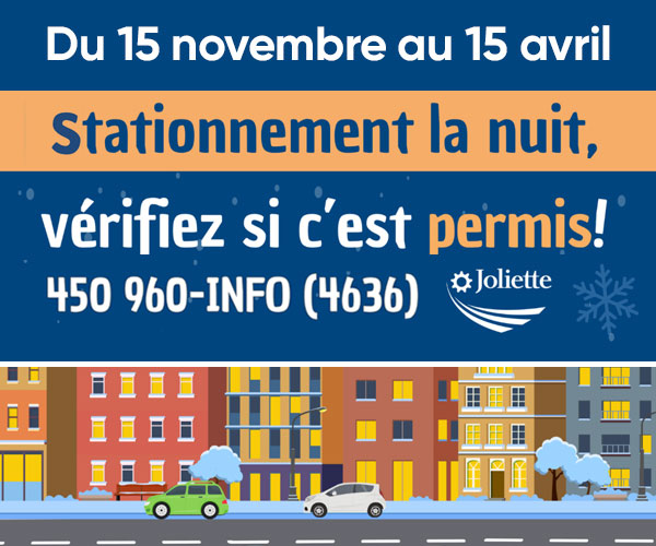 Règlement du stationnement de nuit à Joliette