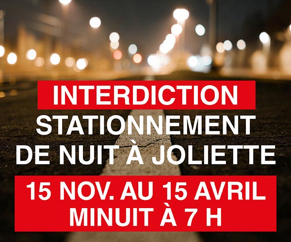 Stationnement de nuit à Joliette