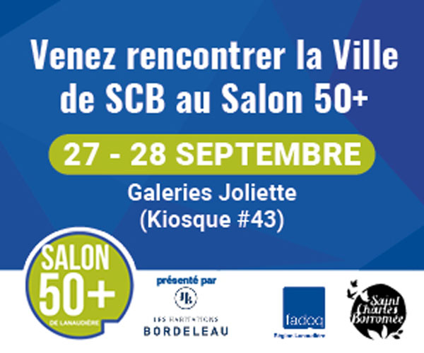 Saint-Charles-Borromée au salon 50+ aux Galeries Joliette